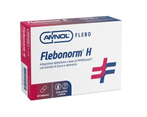 Flebonorm H 40 compresse - integratore con diosmina, esperidina e fitocomplessi per drenaggio e microcircolo