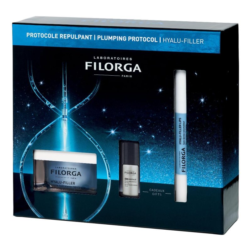 Filorga Cofanetto Protocollo Rimpolpante Hydra-Hyal Crema Gel 50ml + NCEF-Revitalize Serum 5ml + Hyalu-Filler Lips Balsamo Labbra 4ml Filorga Cofanetto Protocollo Rimpolpante Hydra-Hyal Crema Gel 50ml + NCEF-Revitalize Serum 5ml + Hyalu-Filler Lips Balsamo Labbra 4ml