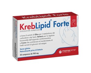 KREBLIPID Forte 30 Compresse Integratore Alimentare per Colesterolo e Trigliceridi