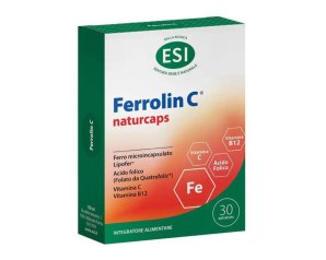 Esi Ferrolin C Integratore Alimentare di Ferro e Vitamina C 30 naturcaps