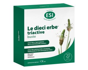 ESI Le Dieci Erbe Triactive integratore per Regolarità intestinale con Macrogol, Psyllium e Simeticone 20 bustine 