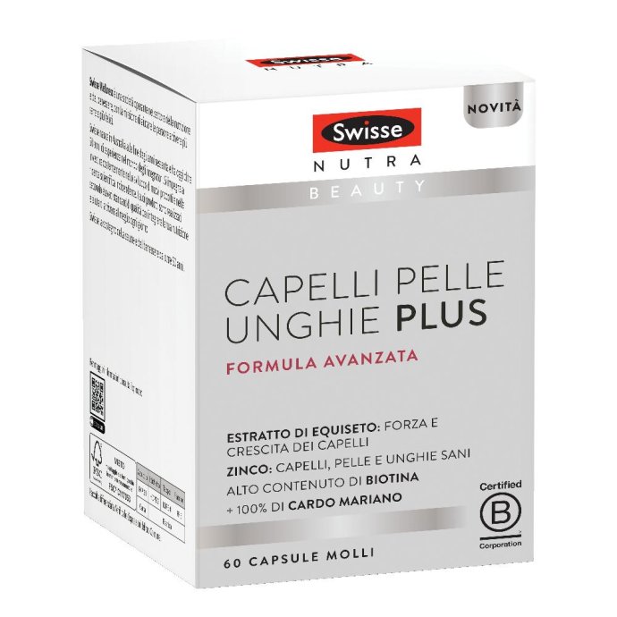 Swisse Beauty - Capelli Pelle e Unghie Plus Formula Avanzata Integratore Alimentare 60 capsule molli Swisse Beauty - Capelli Pelle e Unghie Plus Formula Avanzata Integratore Alimentare 60 capsule molli