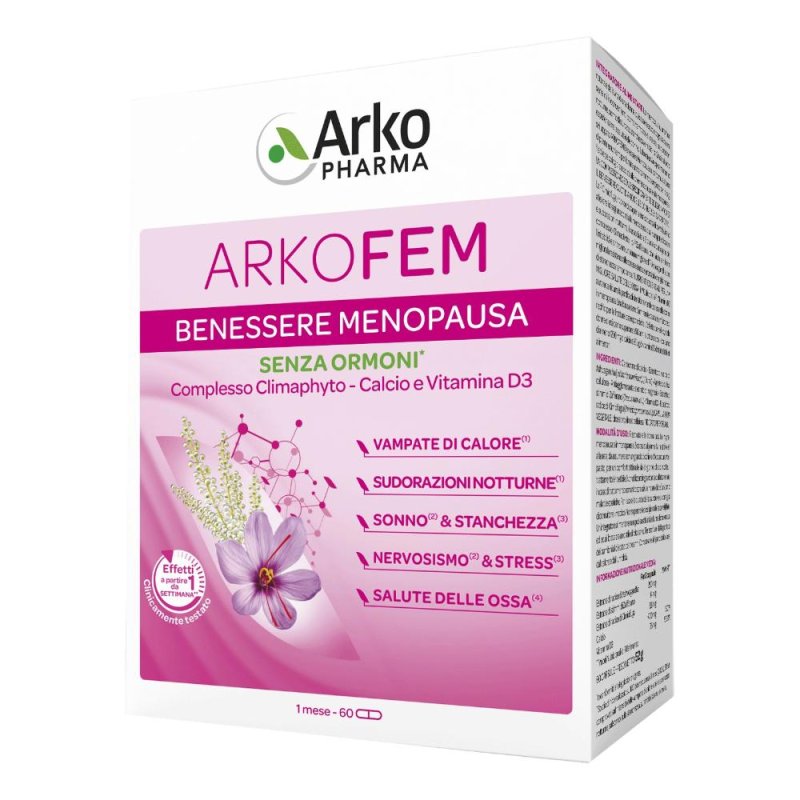 Arkofem Integratore Alimentare Benessere Femminile 60 Capsule cps