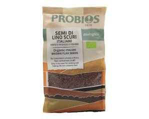 Probios Semi di Lino Scuri 300 g - semi biologici ricchi di fibre e omega 3