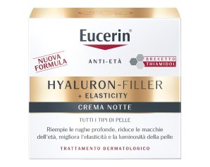 Eucerin Hyaluron-Filler + Elasticity Crema Notte Ricarica 50ml
