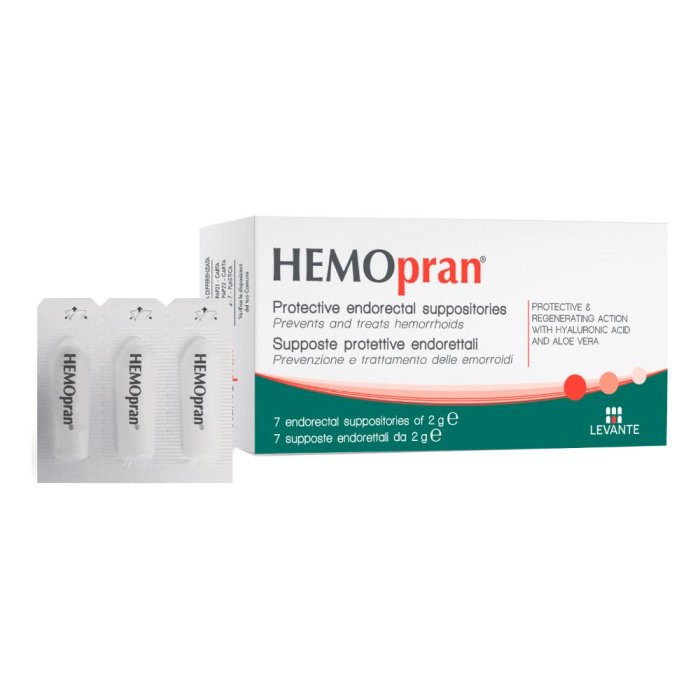 DermoXEN HEMOpran supposte protettive endorettali 7 pezzi 2 g per emorroidi