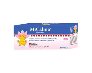 Micalmo Gocce Orali Integratore Naturale Rilassante 12 Flaconcini da 10 Millilitri