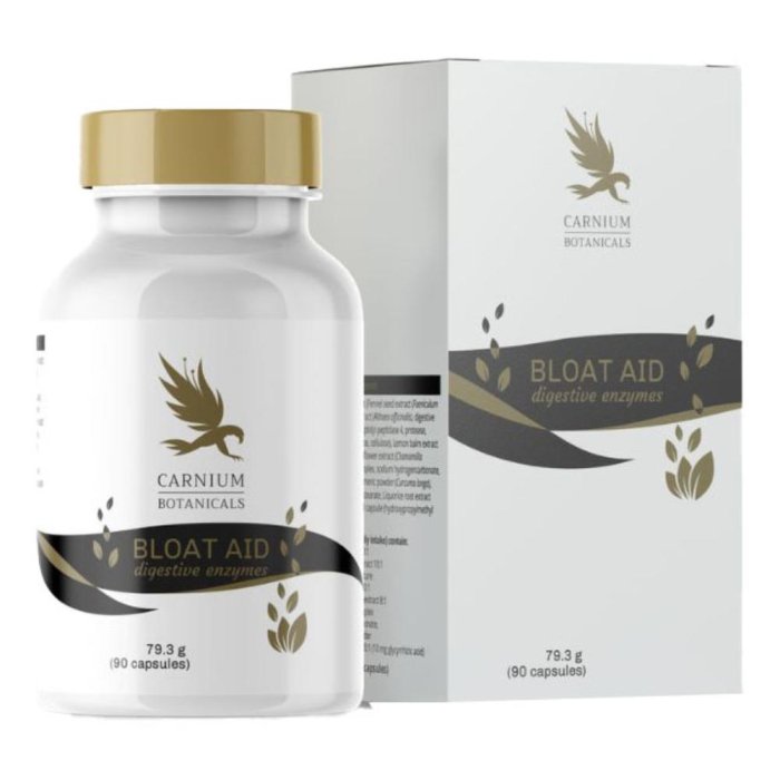 Carnium Bot Bloat Aid 90 capsule - integratore con estratti vegetali per gonfiore addominale Carnium Bot Bloat Aid 90 capsule - integratore con estratti vegetali per gonfiore addominale