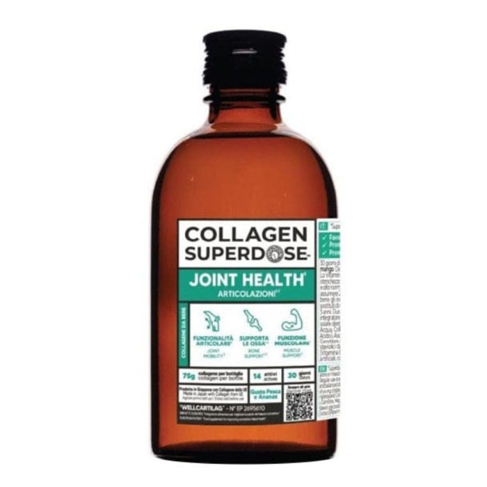 Collagen Superdose Joint 300 ml Integratore Liquido al Collagene per Articolazioni e Cartilagini Collagen Superdose Joint 300 ml Integratore Liquido al Collagene per Articolazioni e Cartilagini