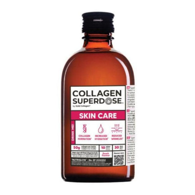Collagen Superdose Skin 300 ml - integratore al collagene marino per pelle radiosa, capelli e unghie Collagen Superdose Skin 300 ml - integratore al collagene marino per pelle radiosa, capelli e unghie