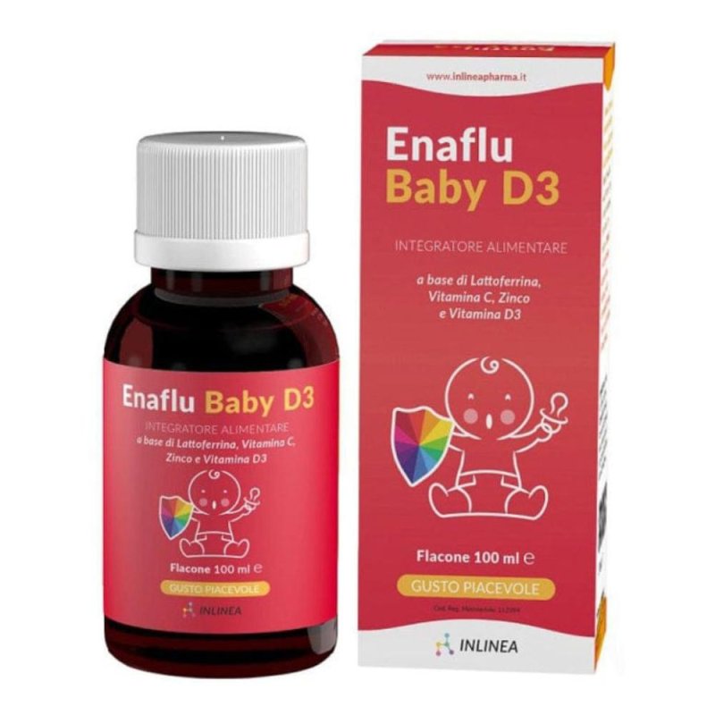 Enaflu Baby D3 100 ml - integratore di vitamina D3 per lattanti e bambini