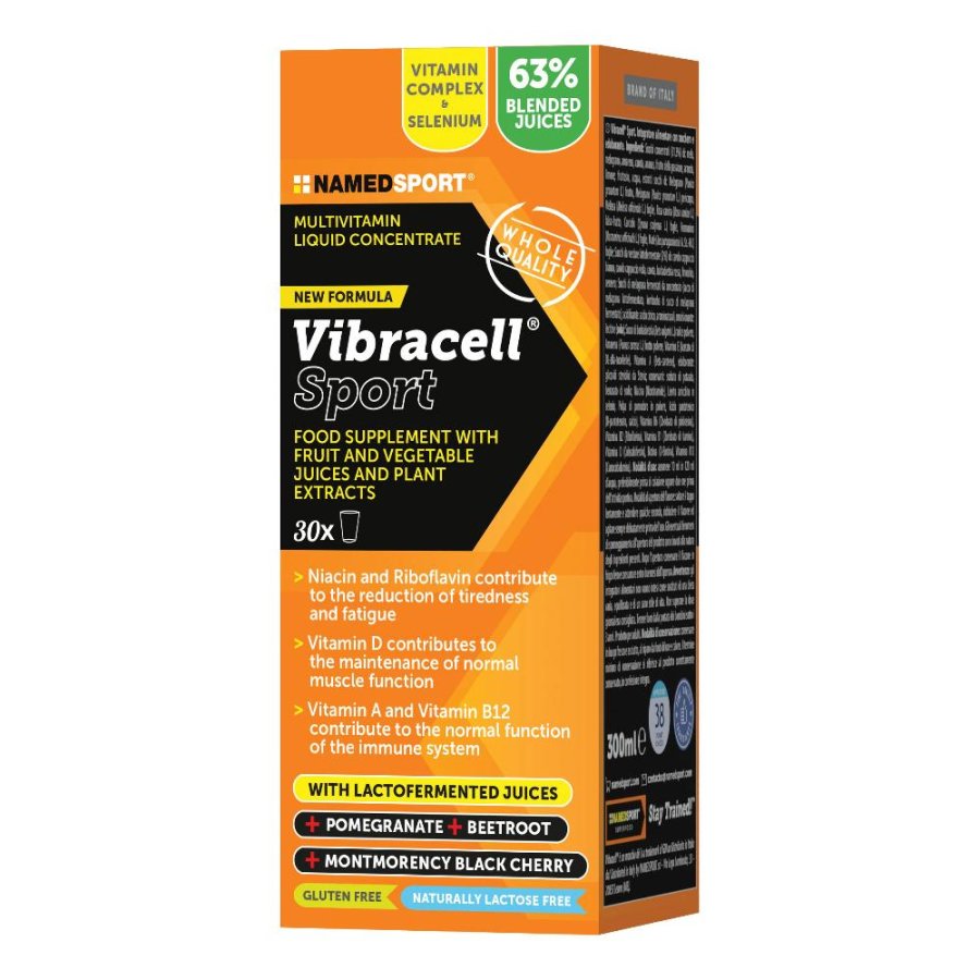 Namedsport Vibracell Sport 300 ml – integratore multivitaminico per sportivi Namedsport Vibracell Sport 300 ml – integratore multivitaminico per sportivi