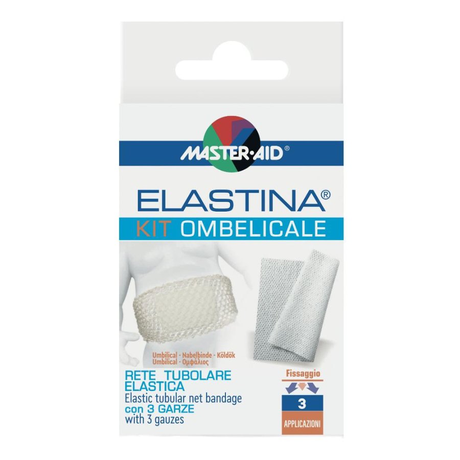 M-Aid Elastina kit ombelicale - set per medicazione e protezione dell’ombelico del neonato M-Aid Elastina kit ombelicale - set per medicazione e protezione dell’ombelico del neonato