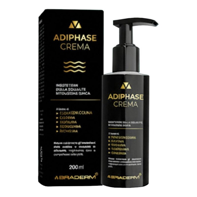 Adiphase Crema Anticellulite 200 ml | Trattamento Crema Corpo Rimodellante e Drenante Contro la Cellulite Adiphase Crema Anticellulite 200 ml | Trattamento Crema Corpo Rimodellante e Drenante Contro la Cellulite