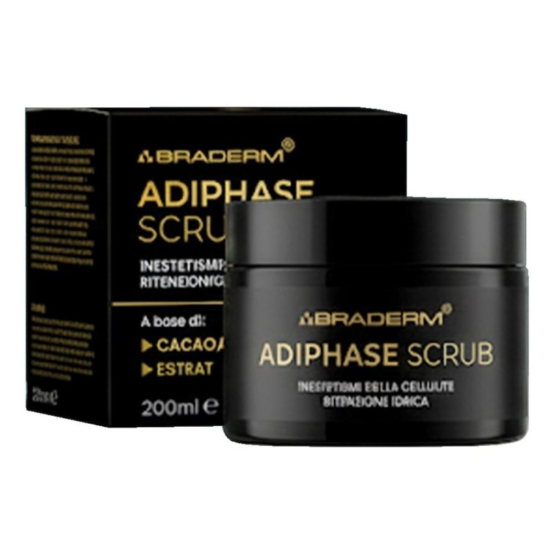 Adiphase Scrub Anticellulite Corpo 200 Millilitri Trattamento Esfoliante Rimodellante per Pelle Liscia e Tonica Adiphase Scrub Anticellulite Corpo 200 Millilitri Trattamento Esfoliante Rimodellante per Pelle Liscia e Tonica