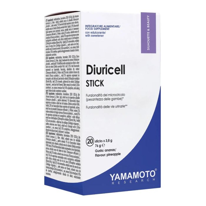 Diuricell Stick Ananas Integratore Drenante 20 Bustine per Ritenzione Idrica e Cellulite Diuricell Stick Ananas Integratore Drenante 20 Bustine per Ritenzione Idrica e Cellulite
