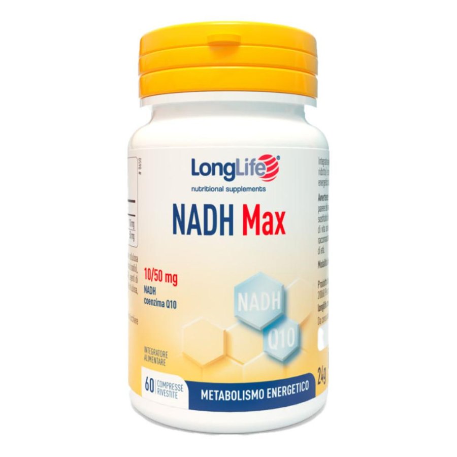 LONGLIFE NADH MAX 60 Cpr LONGLIFE NADH MAX 60 Cpr