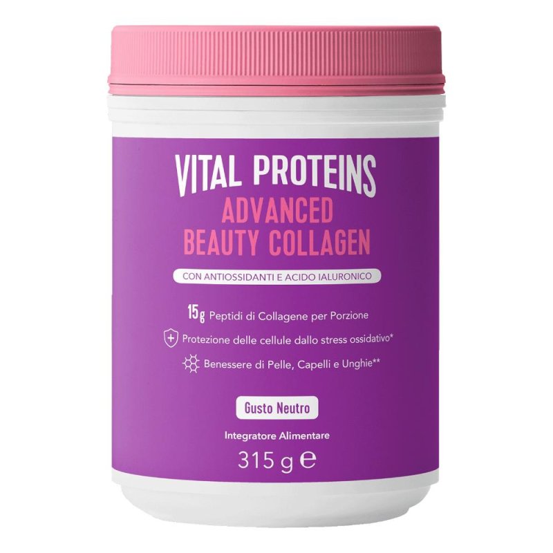 Vital Proteins Advanced Beauty Collagen Integratore Alimentare di Collagene, 315g Vital Proteins Advanced Beauty Collagen Integratore Alimentare di Collagene, 315g