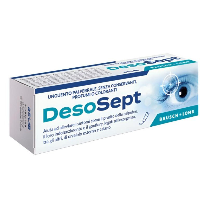 Desosept unguento palpebrale - unguento oftalmico per palpebre irritate e arrossate