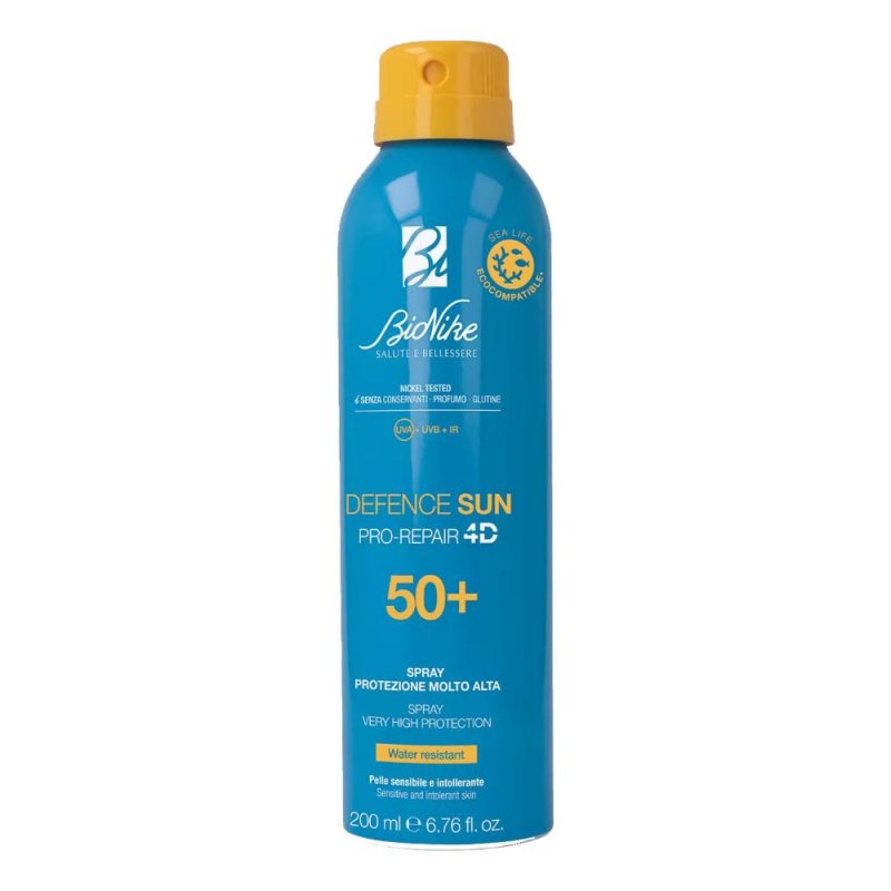 Bionike defence sun olio spray spf 50+ corpo e capelli 150 ml Bionike defence sun olio spray spf 50+ corpo e capelli 150 ml