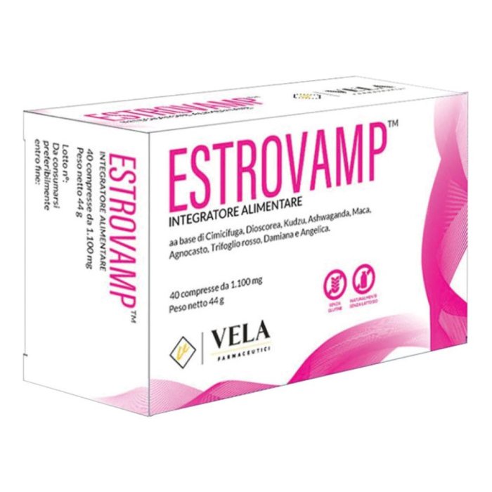 Estrovamp Estromineral Integratore Menopausa 40 Compresse – Benessere Donna e Controllo delle Vampate Estrovamp Estromineral Integratore Menopausa 40 Compresse – Benessere Donna e Controllo delle Vampate