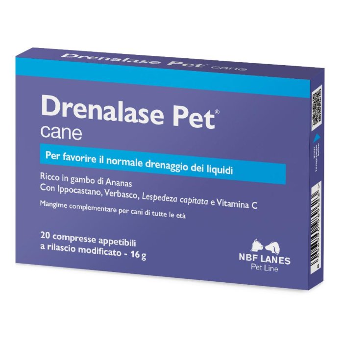 Drenalase Pet Cane Integratore Drenante 20 Compresse per Cani Drenalase Pet Cane Integratore Drenante 20 Compresse per Cani