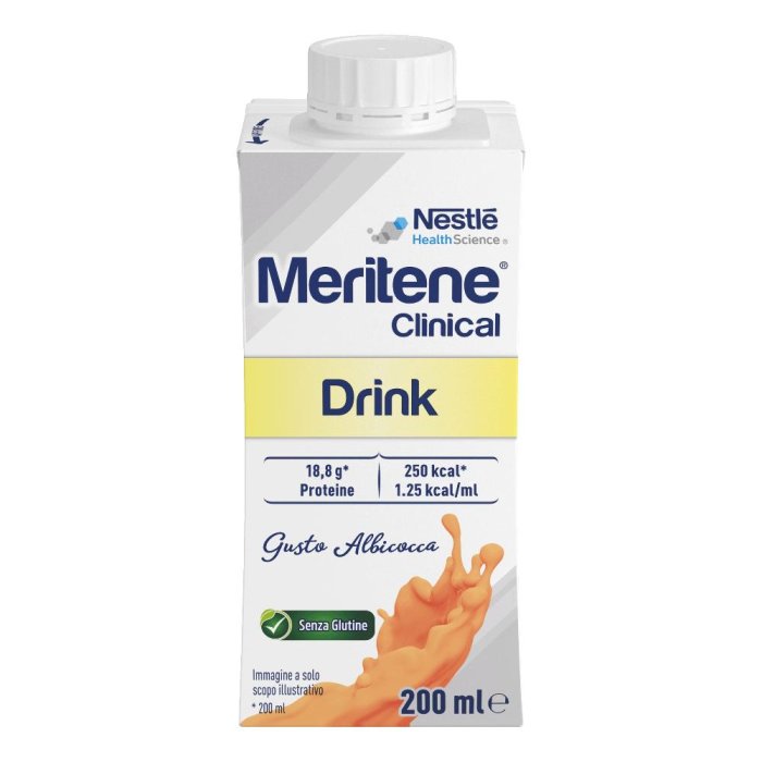 Meritene Clinical Apricot Integratore Nutrizionale Completo Gusto Albicocca 200 millilitri Nestl&eacute; Health Science catalogue