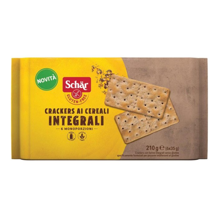 Crackers senza glutine e lattosio Sch&auml;r ai cereali 210 g 6 pezzi