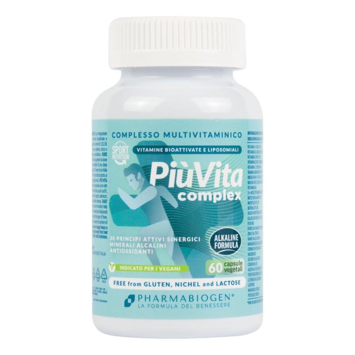 Più Vita Complex 60 capsule - multivitaminico con minerali e antiossidanti Più Vita Complex 60 capsule - multivitaminico con minerali e antiossidanti