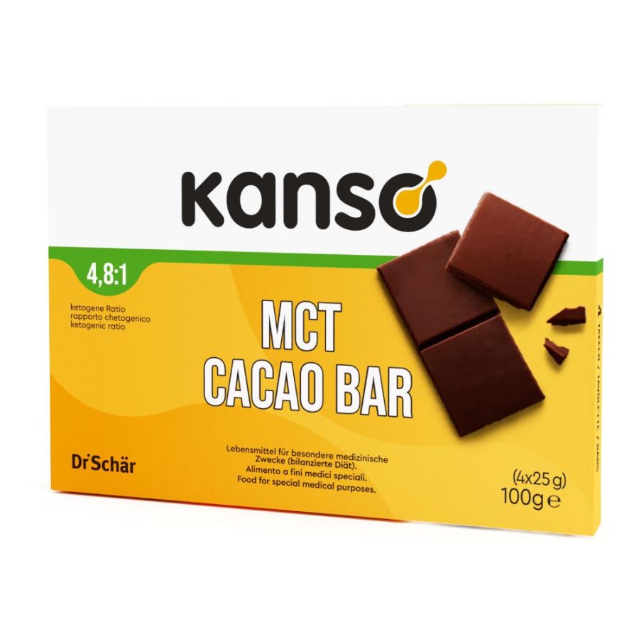 KANSO*MCT CACAO BAR 4X25G KANSO*MCT CACAO BAR 4X25G