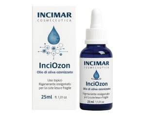 Inciozon Olio di Oliva Ozonizzato Puro per Pelle Viso e Corpo Trattamento Naturale