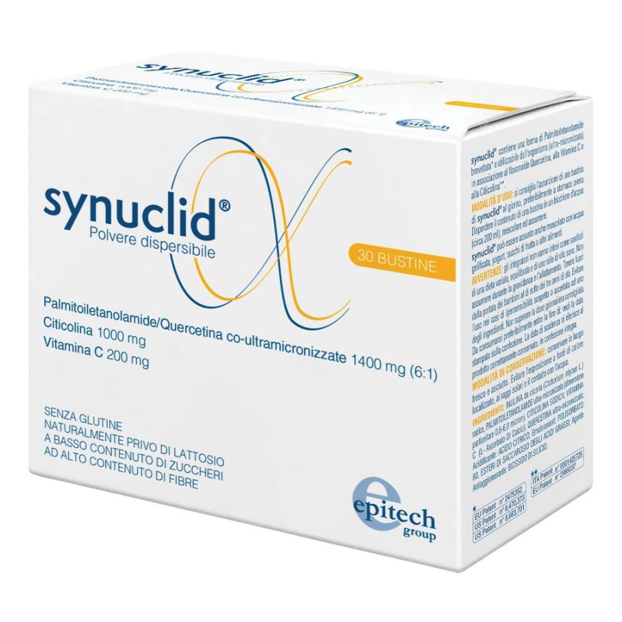 Synuclid 30 bustine - integratore a base di magnesio, vitamine e antiossidanti Synuclid 30 bustine - integratore a base di magnesio, vitamine e antiossidanti