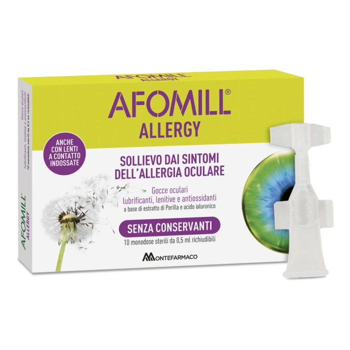 Afomill Allergy Collirio Per Occhi Arrossati Che Prudono 10 Ml Afomill Allergy Collirio Per Occhi Arrossati Che Prudono 10 Ml