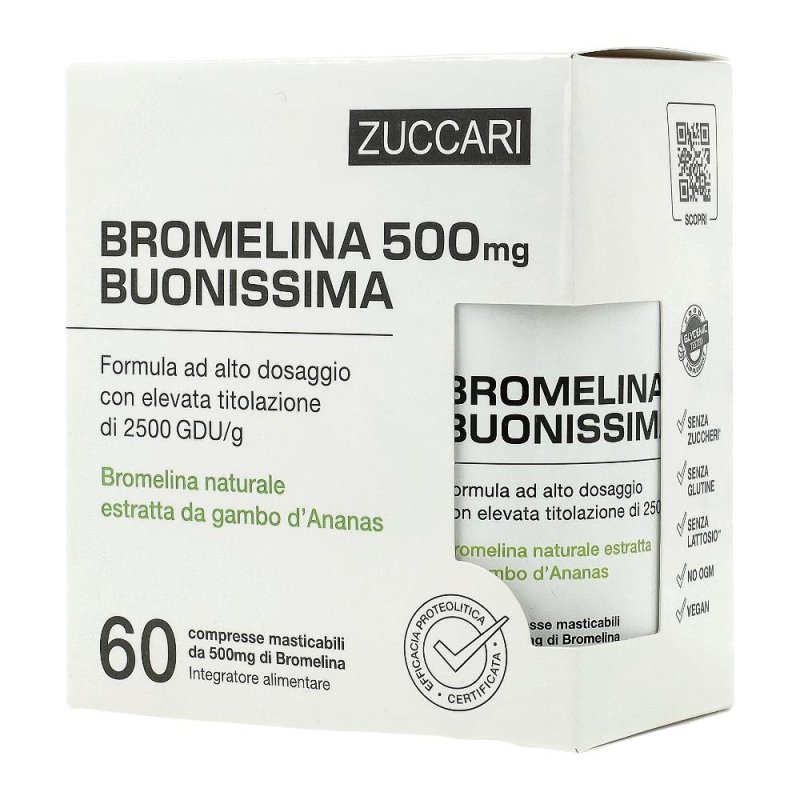 BROMELINA 500 BUONISSIMA 60CPR BROMELINA 500 BUONISSIMA 60CPR