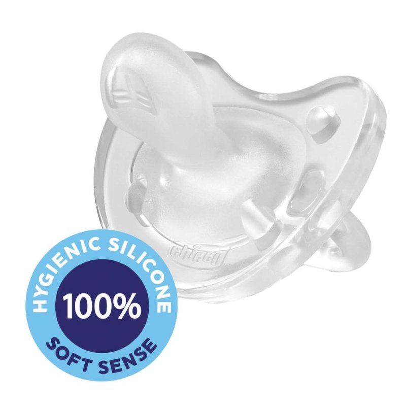 Chicco Allattamento Gommotto Neutro in Silicone 6-12 Mesi Chicco Allattamento Gommotto Neutro in Silicone 6-12 Mesi