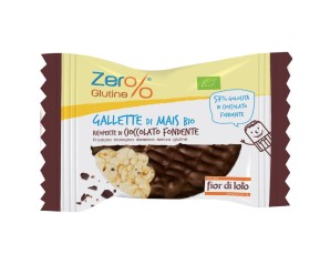 Fior Di Loto Gallette di Mais con 57% Cioccolato Fondente Bio 32g