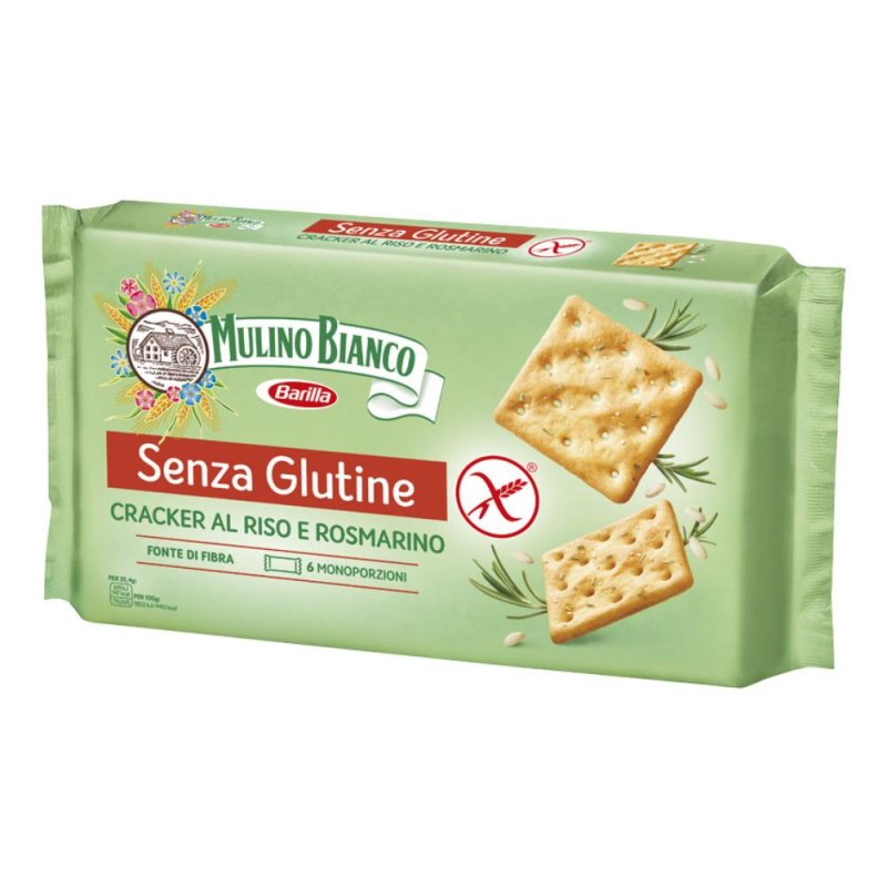 Mulino Bianco Cracker Al Riso E Rosmarino Senza Glutine 200 g Mulino Bianco Cracker Al Riso E Rosmarino Senza Glutine 200 g