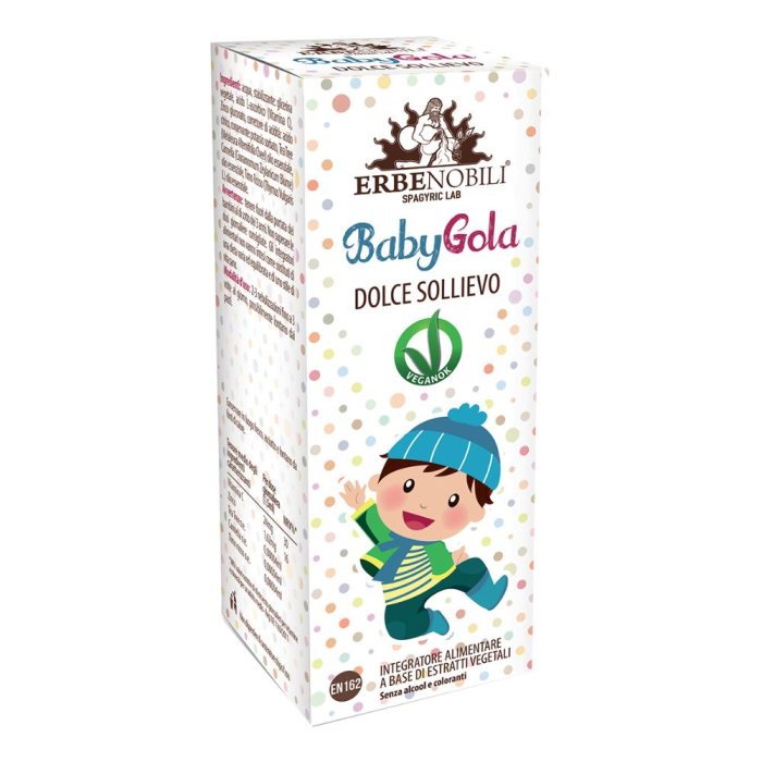 Erbenobili Babygola 15 ml Integratore Naturale per Bambini per il Benessere della Gola e delle Prime Vie Respiratorie Erbenobili Babygola 15 ml Integratore Naturale per Bambini per il Benessere della Gola e delle Prime Vie Respiratorie