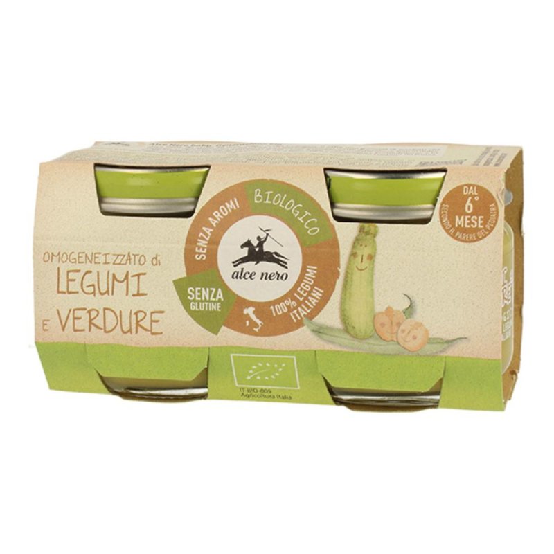 ALCE OMO Legumi/Verd.Bio 2x80g