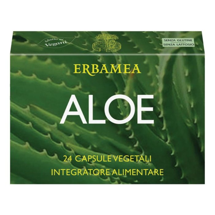 Aloe Erbamea Capsule Integratore Alimentare a Base di Aloe Vera per Benessere Intestinale e Regolarit&agrave;