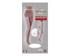 Solidea Collant Medicale a Compressione Graduata Classe 1 Bianco Taglia Media for Prevenzione Trombosi, Vene Varicose e Gambe Stanche