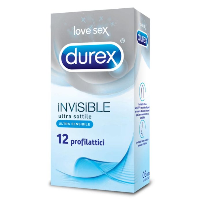 Durex Invisible Profilattici 12 Pezzi