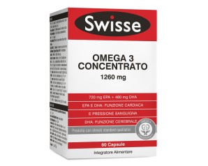Swisse - Omega 3 Concentrato - Integratore Alimentare 60 Compresse