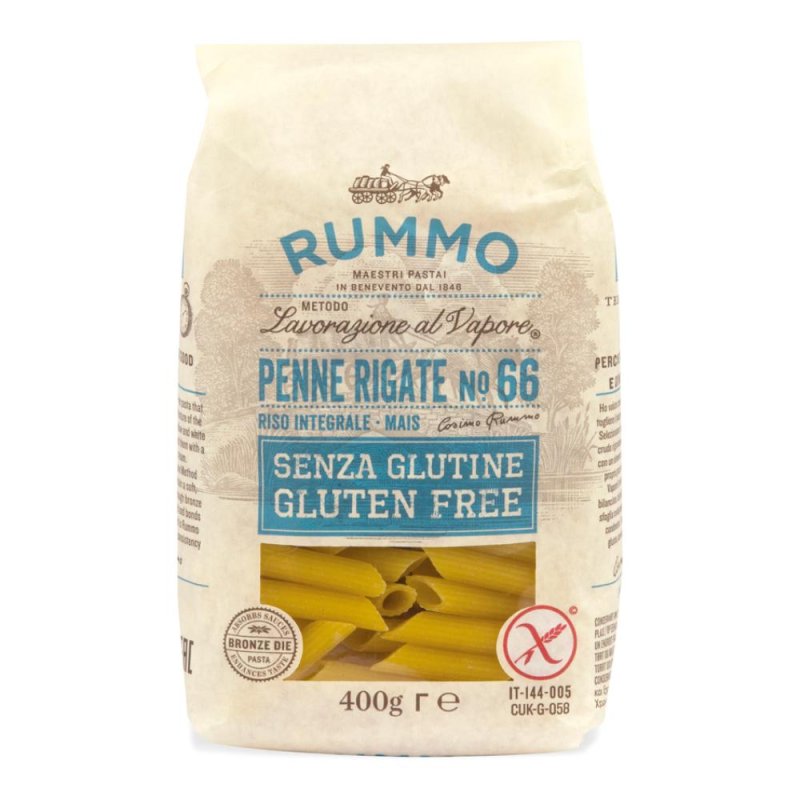 Rummo Penne Rigate N66 Di Riso Integrale E Mais 400 G Rummo Penne Rigate N66 Di Riso Integrale E Mais 400 G