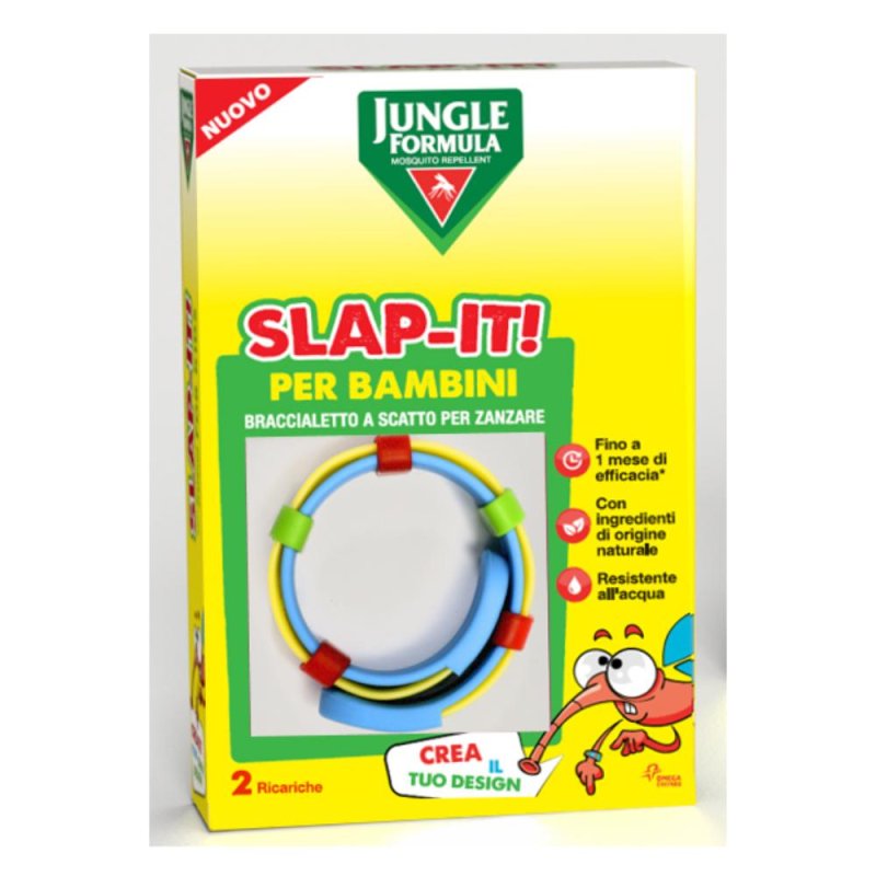 Jungle Formula Slap-it Braccialetto Anti-zanzare Per Bambini+ 2 Ricariche