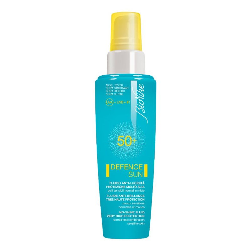 Bionike Defence Sun SPF 50+ Protezione Fluido Anti-Lucidità 50 ml Bionike Defence Sun SPF 50+ Protezione Fluido Anti-Lucidità 50 ml