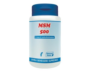 Natural Point  Vitamine Minerali MSM 500 Integratore Alimentare 100 Capsule