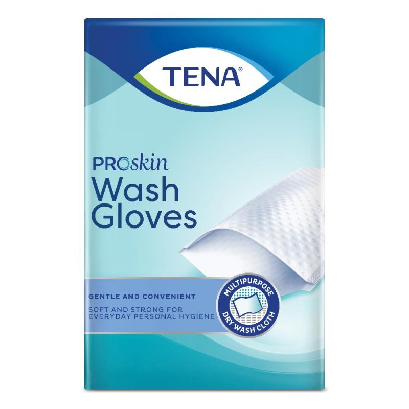 Tena ProSkin - Wash Glove Guanto per Igiene Monouso, 50 guanti Tena ProSkin - Wash Glove Guanto per Igiene Monouso, 50 guanti