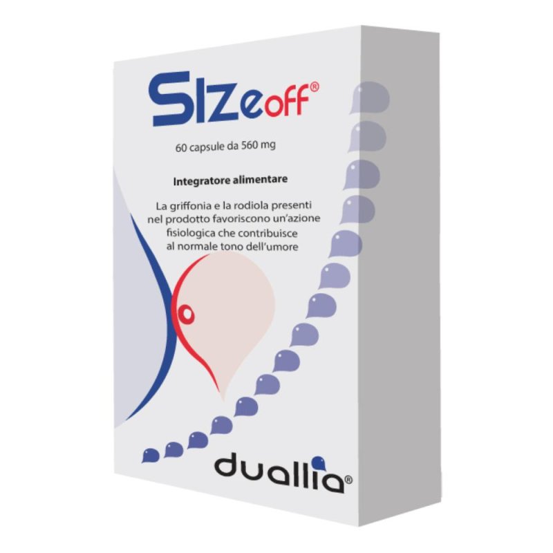 SizeOff 60 capsule - integratore vegetale per tono dell umore, sonno e fame nervosa