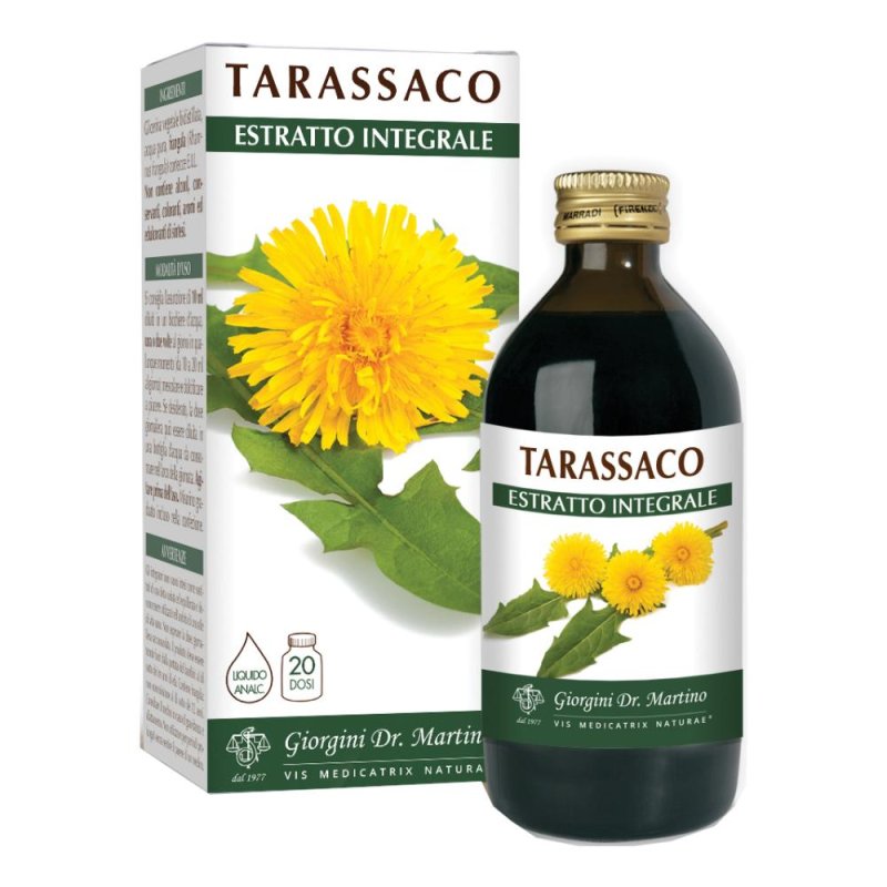 Tarassaco Estratto Integrale Fluido 200 ml Giorgini Dr. Martino Integratore Depurativo Fegato e Drenante Naturale Tarassaco Estratto Integrale Fluido 200 ml Giorgini Dr. Martino Integratore Depurativo Fegato e Drenante Naturale